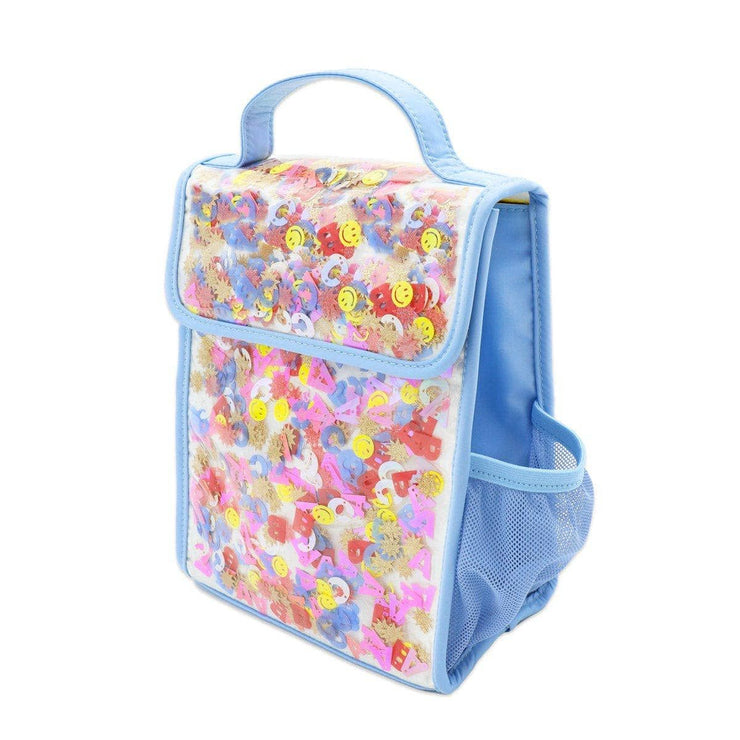 Blue Confetti Lunch Box