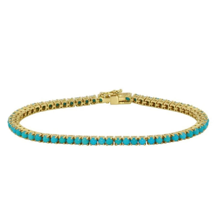 Teal Tennis Bracelet