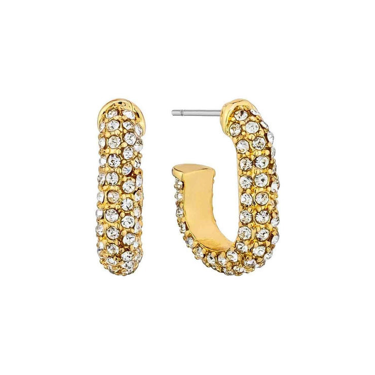 Gold Crystal Studded Earrings
