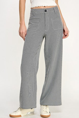 Black and White Cropped Pants-small