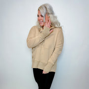 French Terry Oversized Hoodie-Pink