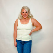 Reversible Seamless Tank Top- Ivory