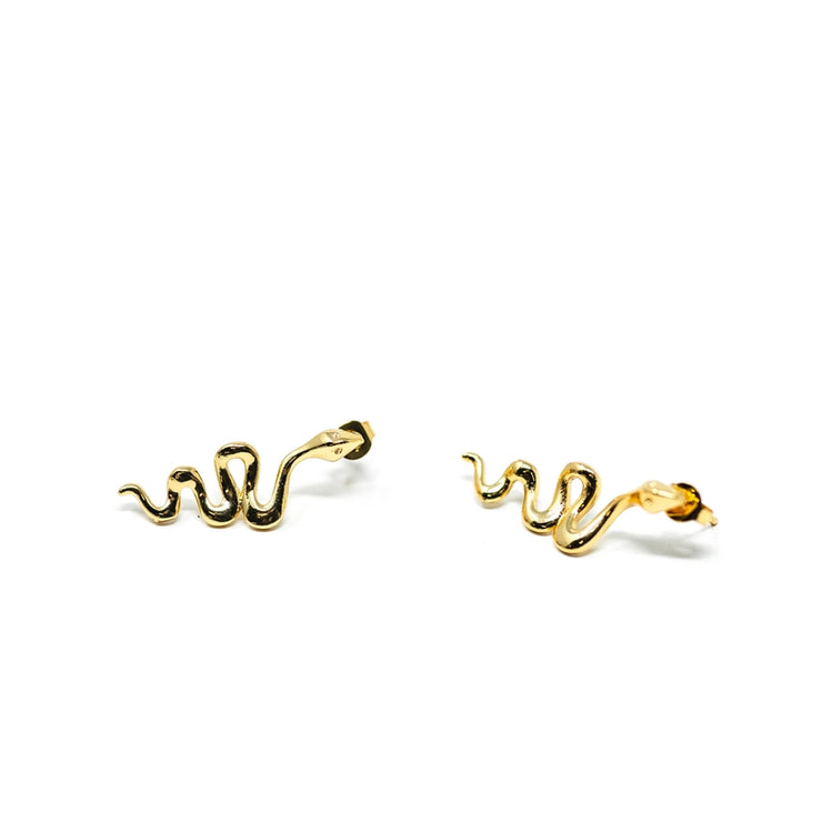 snake stud earrings